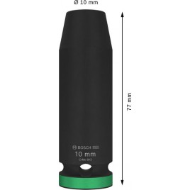 BOSCH Zestaw nasadek PRO Impact Socket, 1/2", 10 mm, głębokie 2608003044