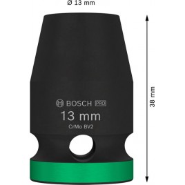 BOSCH Zestaw nasadek PRO Impact Socket, 1/2", 13 mm, standardowe 2608003046