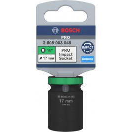 BOSCH Zestaw nasadek PRO Impact Socket, 1/2", 17 mm, standardowe 2608003048