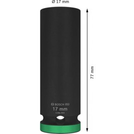 BOSCH Zestaw nasadek PRO Impact Socket, 1/2", 17 mm, głębokie 2608003049