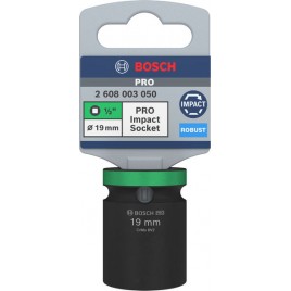 BOSCH Zestaw nasadek PRO Impact Socket, 1/2", 19 mm, standardowe 2608003050