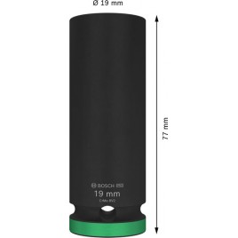 BOSCH Zestaw nasadek PRO Impact Socket, 1/2", 19 mm, głębokie 2608003051