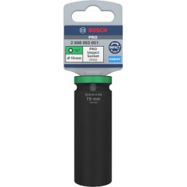 BOSCH Zestaw nasadek PRO Impact Socket, 1/2", 19 mm, głębokie 2608003051