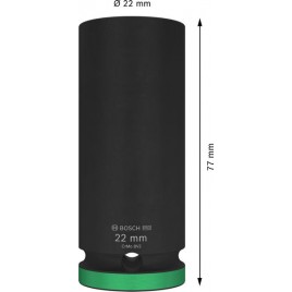 BOSCH Zestaw nasadek PRO Impact Socket, 1/2", 22 mm, głębokie 2608003053