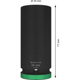 BOSCH Zestaw nasadek PRO Impact Socket, 1/2", 24 mm, głębokie 2608003055