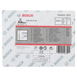 BOSCH Gwóźdź łączony papierem, łeb D, SN34DK 75RG 2608200021