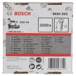 BOSCH Gwóźdź stolarski, 1,6/16g 2608200500