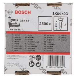 BOSCH Gwóźdź stolarski, SK64 40G 1,6/16 g 2608200503