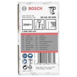 BOSCH Gwóźdź stolarski, SK64-20 63G 2608200533
