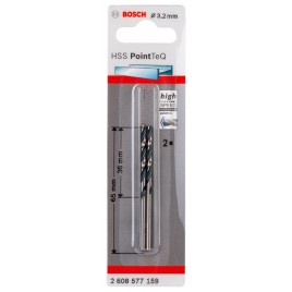 BOSCH Wiertło spiralne HSS PointTeQ 1,0 x 12 mm, 2 szt 2608577153