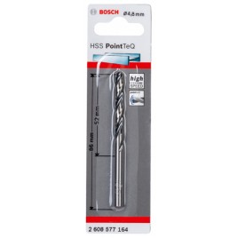 BOSCH Wiertło spiralne HSS PointTeQ 4,8 x 52 mm, 1 szt 2608577164