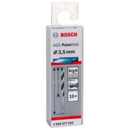 BOSCH Wiertło do metalu HSS walcowe 3,5 x 36 mm 10szt. 2608577203