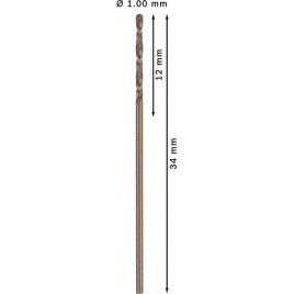 BOSCH Wiertła do metalu HSS-Co, DIN 338 1 x 12 x 34 mm 2608585872
