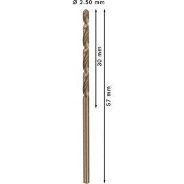 BOSCH Wiertło PRO Stainless Steel HSS-Co, 2 × 30 × 57 mm, 10 szt. 2608585875