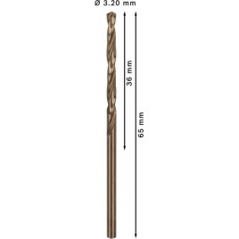 BOSCH Wiertło PRO Stainless Steel HSS-Co, 3.2 × 36 × 65 mm, 10 szt. 26085858