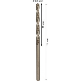 BOSCH Wiertło PRO Stainless Steel HSS-Co, 3.5 × 39 × 70 mm, 10 szt. 26085858