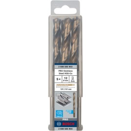 BOSCH Wiertło PRO Stainless Steel HSS-Co, 12 × 101 × 151 mm, 5 szt. 2608585903