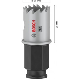 BOSCH Piła otwornica PRO Sheet Metal PC Plus, 21 mm 2608594441