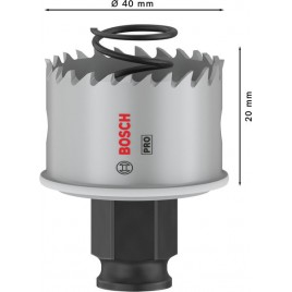 BOSCH Piła otwornica PRO Sheet Metal PC Plus, 40 mm 2608594451