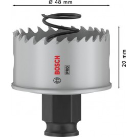 BOSCH Piła otwornica PRO Sheet Metal PC Plus, 48 mm 2608594454