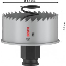 BOSCH Piła otwornica PRO Sheet Metal PC Plus, 57 mm 2608594457