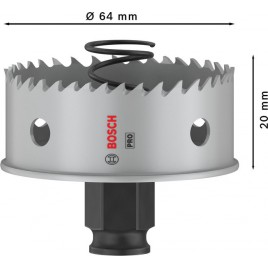 BOSCH Piła otwornica PRO Sheet Metal PC Plus, 64 mm 2608594459