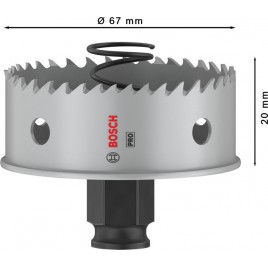 BOSCH Piła otwornica PRO Sheet Metal PC Plus, 67 mm 2608594461