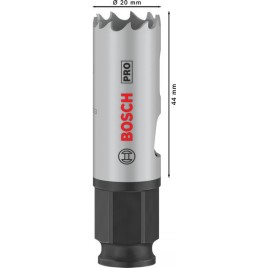 BOSCH Piła otwornica PRO Multi Material PC Plus, 20 mm, 24 szt 2608594478