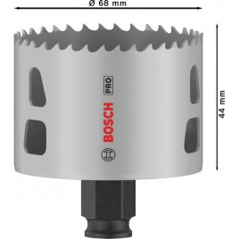 BOSCH Piła otwornica PRO Multi Material PC Plus, 68 mm, 16 szt 2608594485
