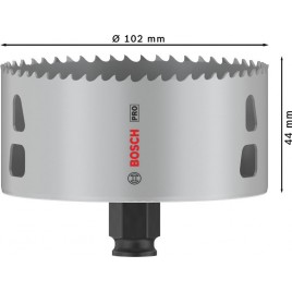 BOSCH Piła otwornica PRO Multi Material PC Plus, 102 mm, 8 szt. 2608594487