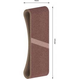 BOSCH Pas ścierny PRO X440, 75 × 457 mm, G100, 3 szt. 2608606035