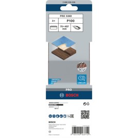 BOSCH Pas ścierny PRO X440, 75 × 457 mm, G100, 3 szt. 2608606035