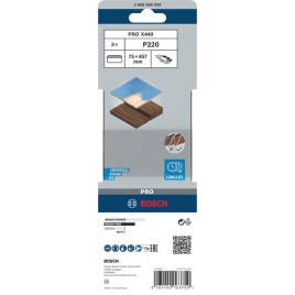 BOSCH Pas ścierny PRO X440, 75 × 457 mm, G220, 3 szt 2608606039