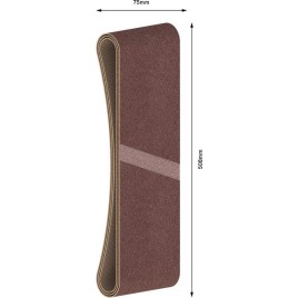 BOSCH Pas ścierny PRO X440, 75 × 508 mm, G120, 3 szt 2608606064