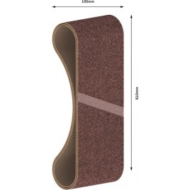 BOSCH Pas ścierny PRO X440, 100 × 610 mm, G60, G80, G100, 3 szt 2608606139