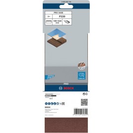 BOSCH Pas ścierny PRO X440, 100 × 620 mm, G220, 3 szt 2608606146