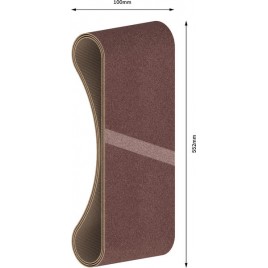 BOSCH Pas ścierny PRO X440, 100 × 552 mm, G150, 3 szt 2608606166