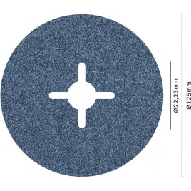 BOSCH Best for Metal Fibrowa tarcza szlifierska, R574, 125x22,23mm, G60, 2608606733