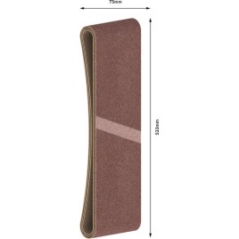BOSCH Pas ścierny PRO X440, 75 × 533 mm, G120, 3 szt 2608607258