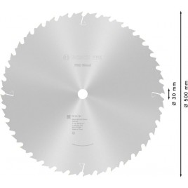 BOSCH Tarcza pilarska do drewna PRO Wood Circular Saw Blade, 500 x 3,8 x 30 mm 2608640705