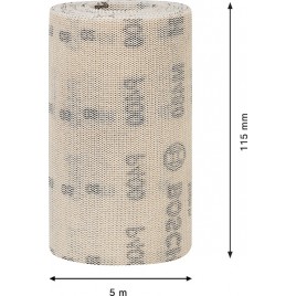 BOSCH Rolka siatki szlifierskiej EXPERT M480 115 mm, 5 m, G 400 2608900793