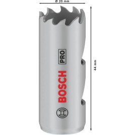 BOSCH Piła otwornica PRO Multi Material, 20 mm, gwintowana 2608901494