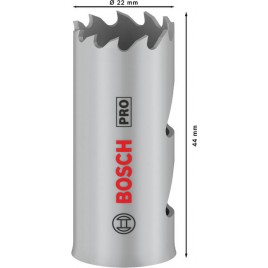 BOSCH Piła otwornica PRO Multi Material, 22 mm, gwintowana 2608901496
