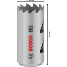BOSCH Piła otwornica PRO Multi Material, 24 mm, gwintowana 2608901497