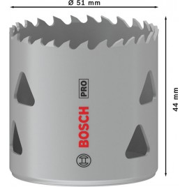BOSCH Piła otwornica PRO Multi Material, 51 mm, gwintowana 2608901513
