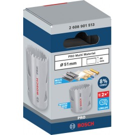 BOSCH Piła otwornica PRO Multi Material, 51 mm, gwintowana 2608901513