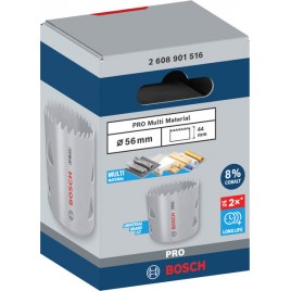 BOSCH Piła otwornica PRO Multi Material, 56 mm, gwintowana 2608901516