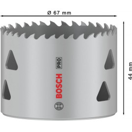 BOSCH Piła otwornica PRO Multi Material, 67 mm, gwintowana 2608901522