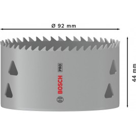 BOSCH Piła otwornica PRO Multi Material, 92 mm, gwintowana 2608901531