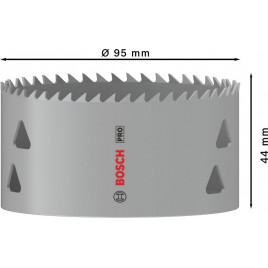 BOSCH Piła otwornica PRO Multi Material, 95 mm, gwintowana 2608901532